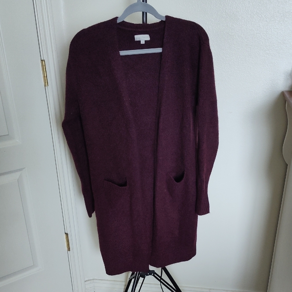 Women's Purple Sweater Cardigan